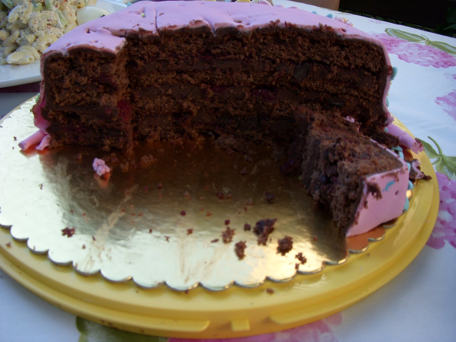 Bir Dut Masalı VİŞNELİ Ve ÇİKOLATA KATLI PASTA (Doğumgünü Pastam )