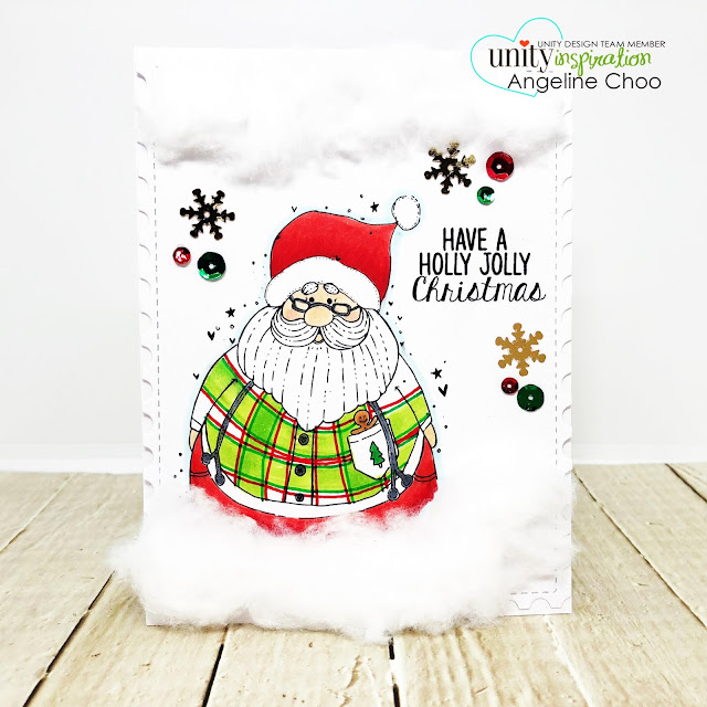 ScrappyScrapy: [NEW VIDEOS] A cat, a dog and Santa with Unity Stamp - Jolly Ol Santa #scrappyscrappy #unitystampco #quicktipvideo #youtube #copicmarkers #christmascard #christmascard #holidaycard #jollyolsanta #santaclaus #christmas