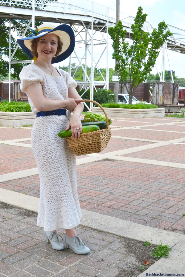 Flashback Summer: Springfield, Missouri C-Street Farmer's Market, 1930s Dress