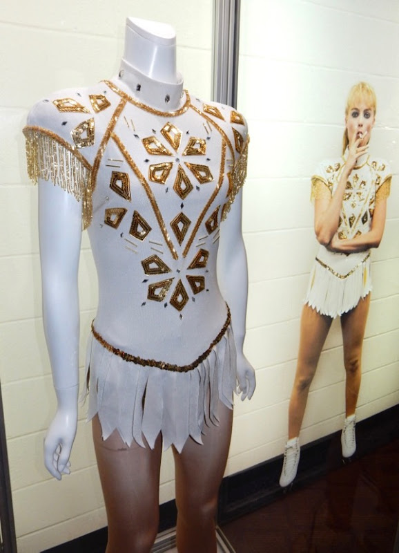 Hollywood Movie Costumes and Props Margot Robbie's ice skating costume from I, Tonya on display