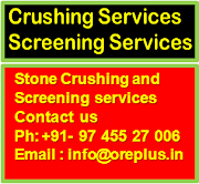 Stone Crushing and Screening Services