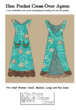 !!!NEW!!! Hen Pocket Cross-over Apron Pattern