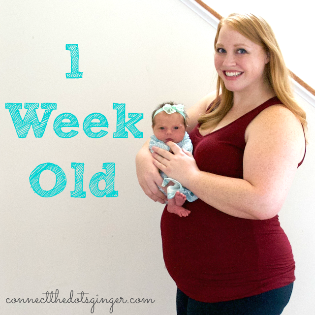 Connect the Dots Ginger | Becky Allen: Bump Update: 1 Week Postpartum