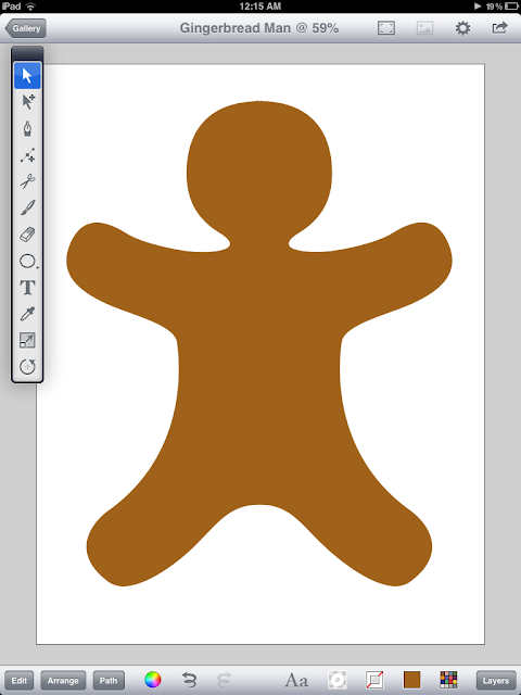 DigitalDrawer: Illustrate a Gingerbread Man