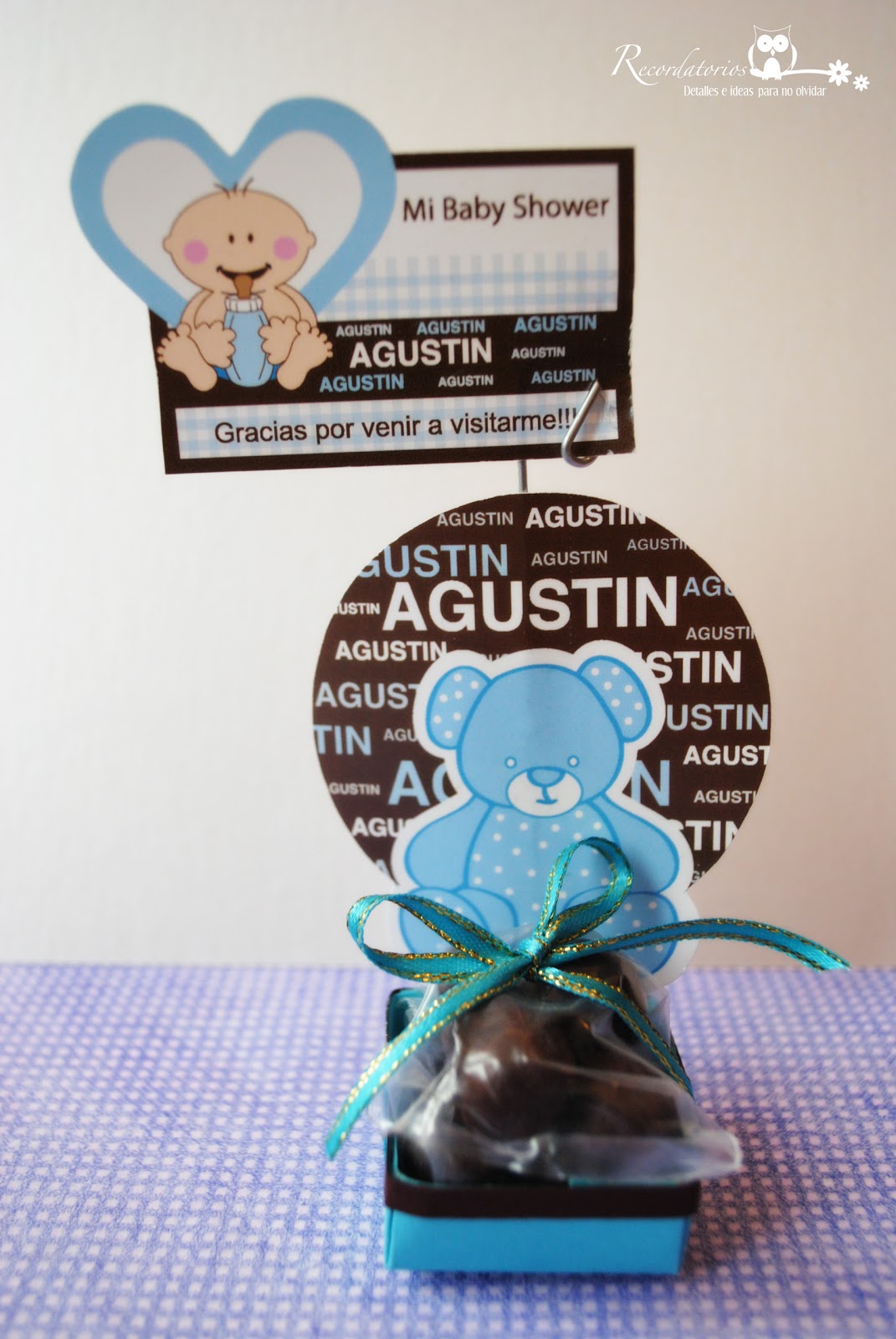 "Recordatorio" detalles e ideas para no olvidar Souvenir Baby shower