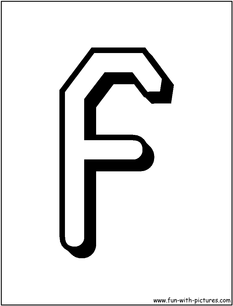 Coloring Pages for Kids Letter "F" Coloring Pages for Kids