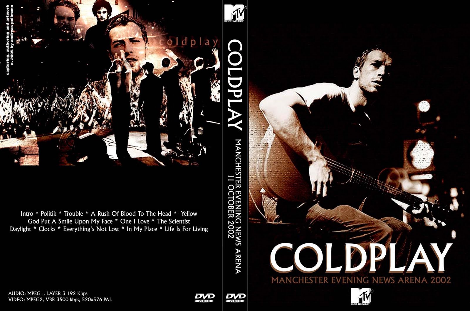 DVD Concert TH Power By Deer 5001 Coldplay 10112002 Live in