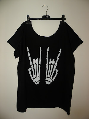 diy wildfox szkielet rock koszulka moda blog