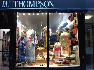 Kimono House storefront at 131 Thompson Street New York 10012