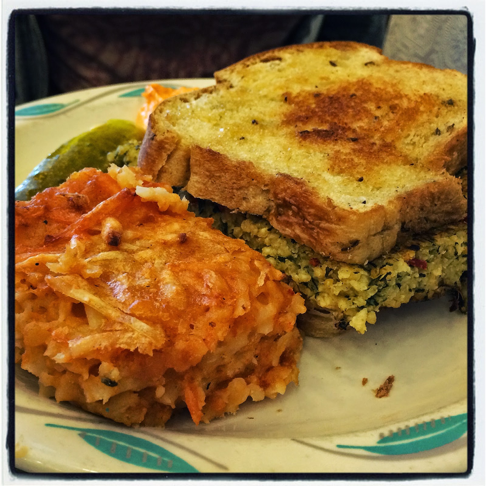 Vegan Vegetarian Food Heather's Bay City Up North, Michigan Mediterranean Veggie Sandwich with Red Pepper Almond Mayo and Heather's House Potato 