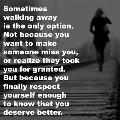 walking away quotes