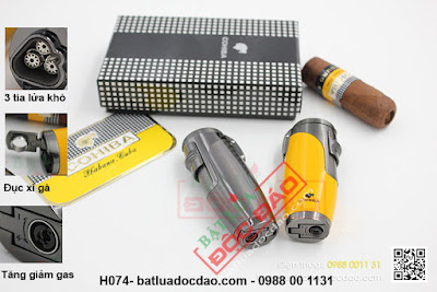 Nơi bán bật lửa khò cigar Cohiba tin cậy Bat-lua-cao-cap-cohiba-h074