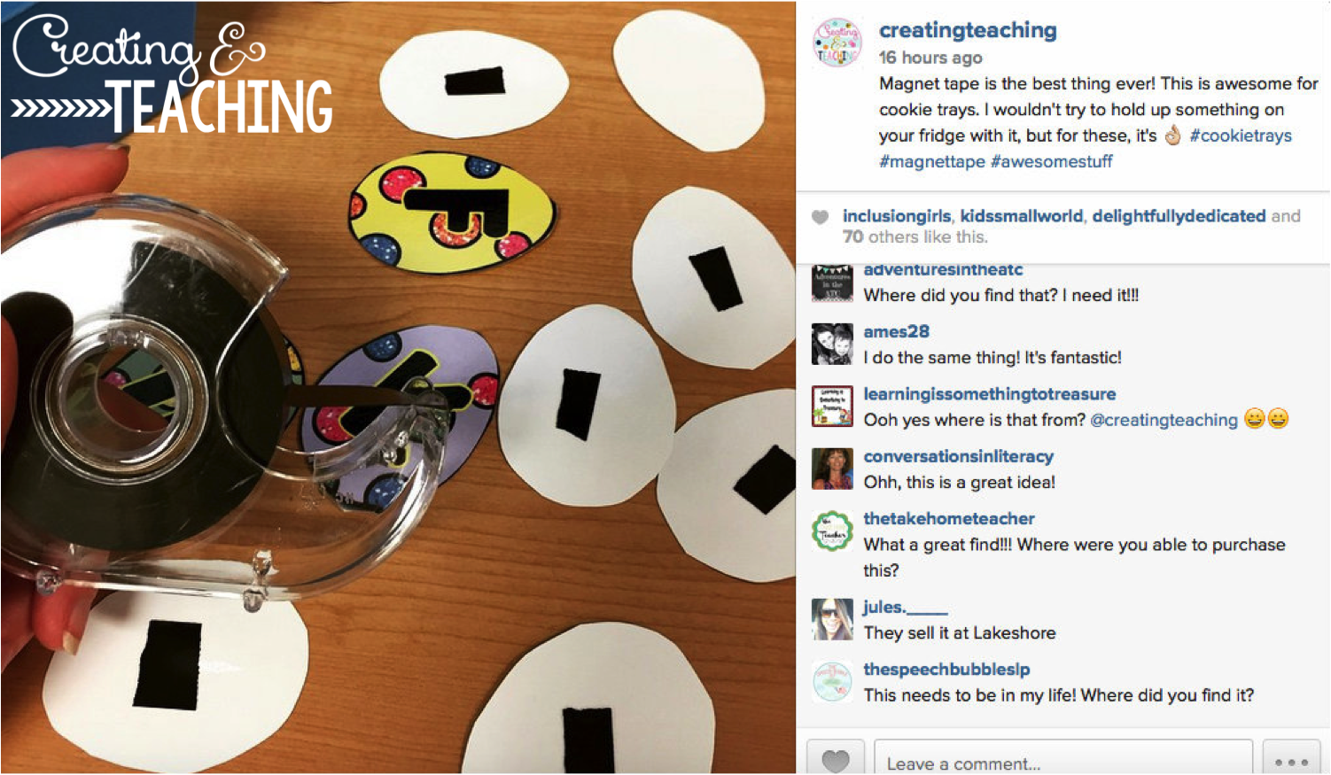 Tape creating & teaching