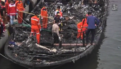 Detido capitão de ferry que se incendiou na Indonésia e causou pelo menos 23 mortos