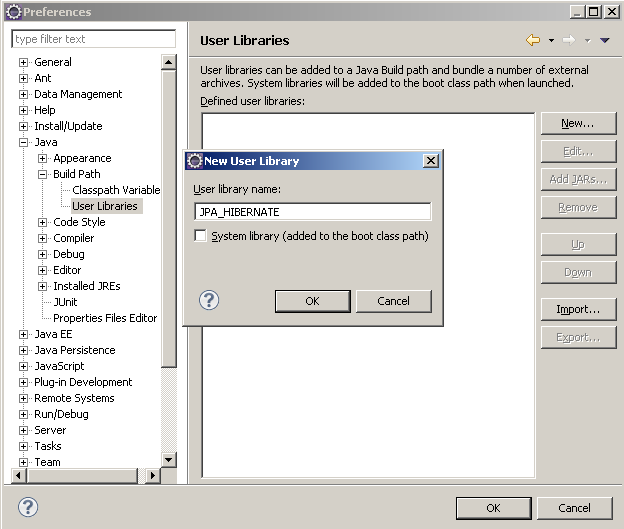Java Frameworks & APIs JPA Configuración Eclipse + JPA + Hibernate