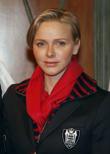 Prince Albert and Princess Charlene attended the Six Nations rugby match between England 
