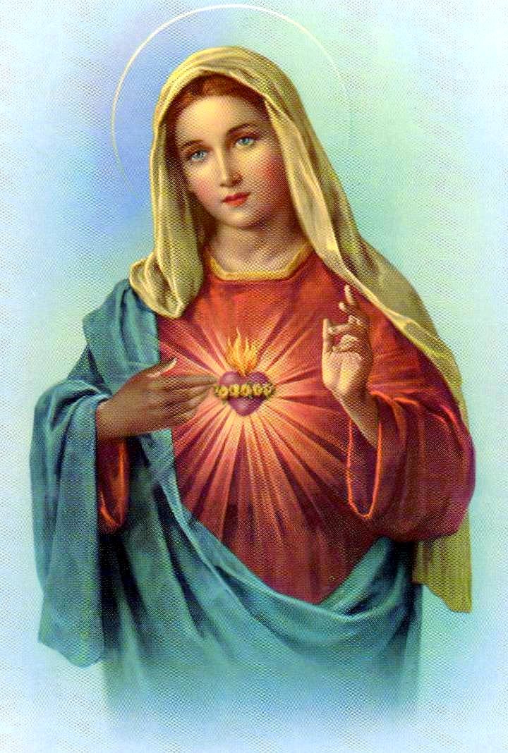 Bellas imágenes del Inmaculado Corazón de María.