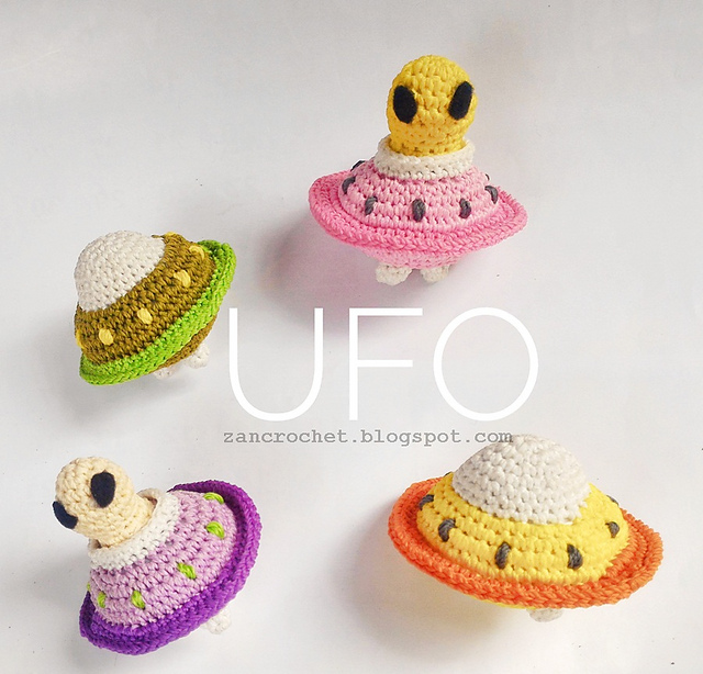 Amigurumi Freely UFO with Alien Amigurumi freely ufo with alien