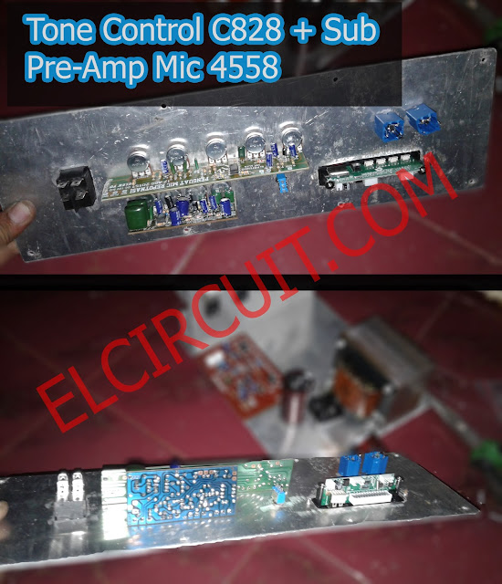 Project Mic Pre Amplifier Mic And Tone Control C828 + Sub