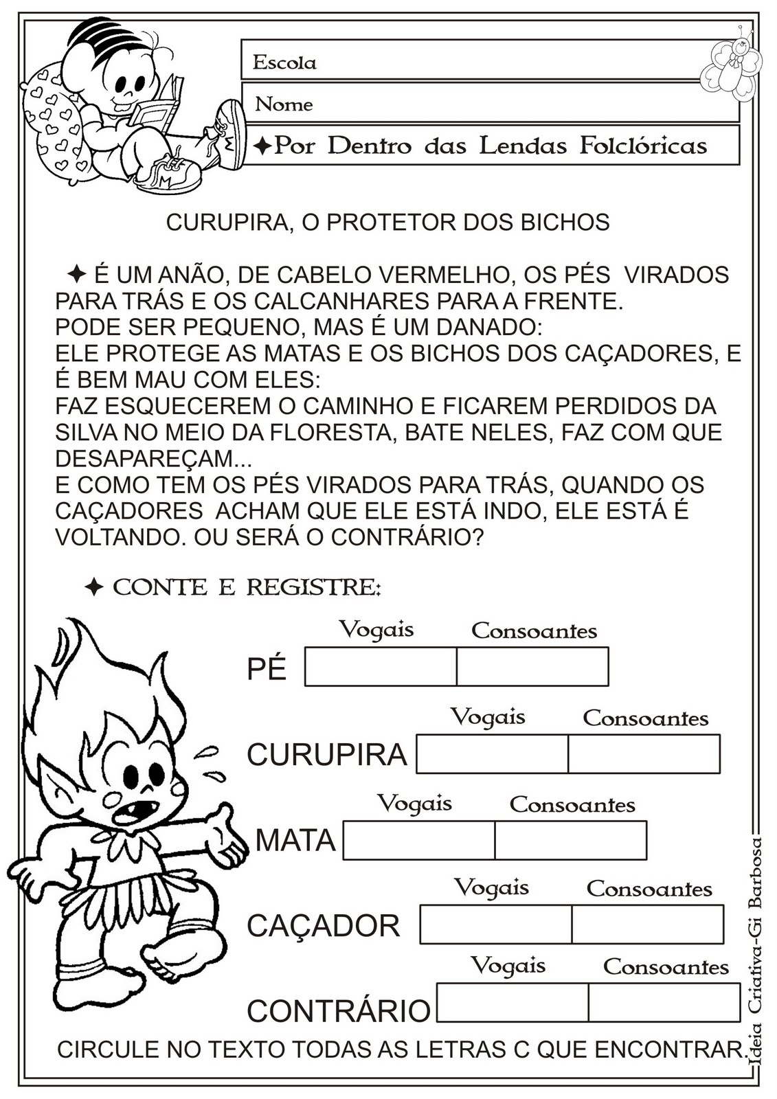 Atividade Sobre O Folclore 4 E 5 Ano EDULEARN Atividade Sobre O Folclore 4 E 5 Ano EDULEARN