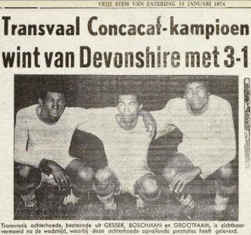 Fútbol en América Copa de Campeones Concacaf 1973 Transvaal Campeón