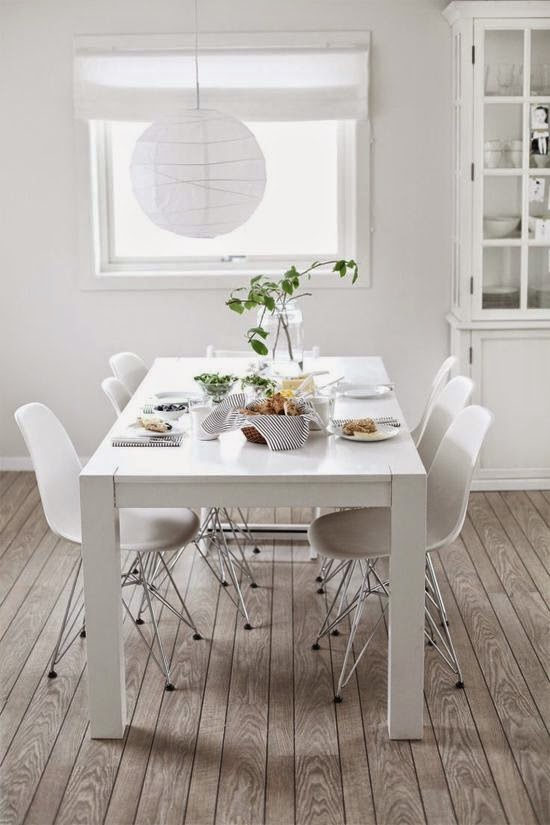 17 ideas bellas para comedores blancos {inspiración en fotos}