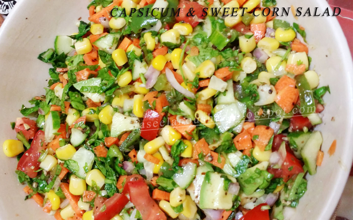 GOOD FOOD ENDS WITH GOOD TALK Capsicum & Sweet corn Salad
