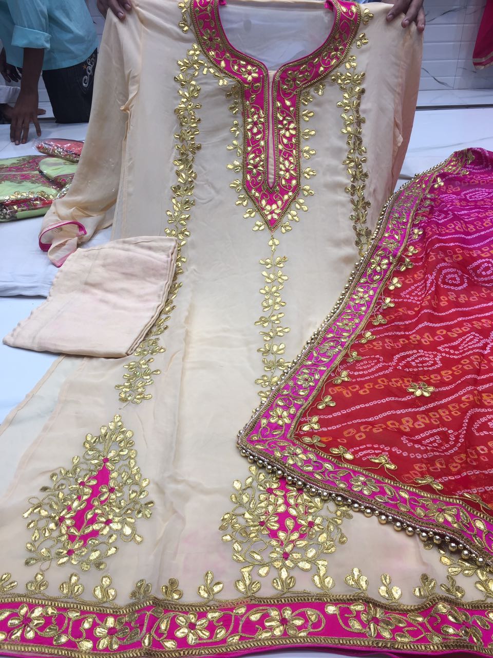 Rajasthani Gota Patti work Suits राजस्थानी और पंजाबी सूट Gotapattti heavy work with pure