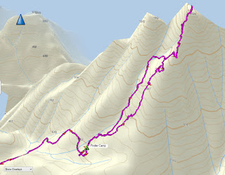 Mount Pinder Map and GPS Route