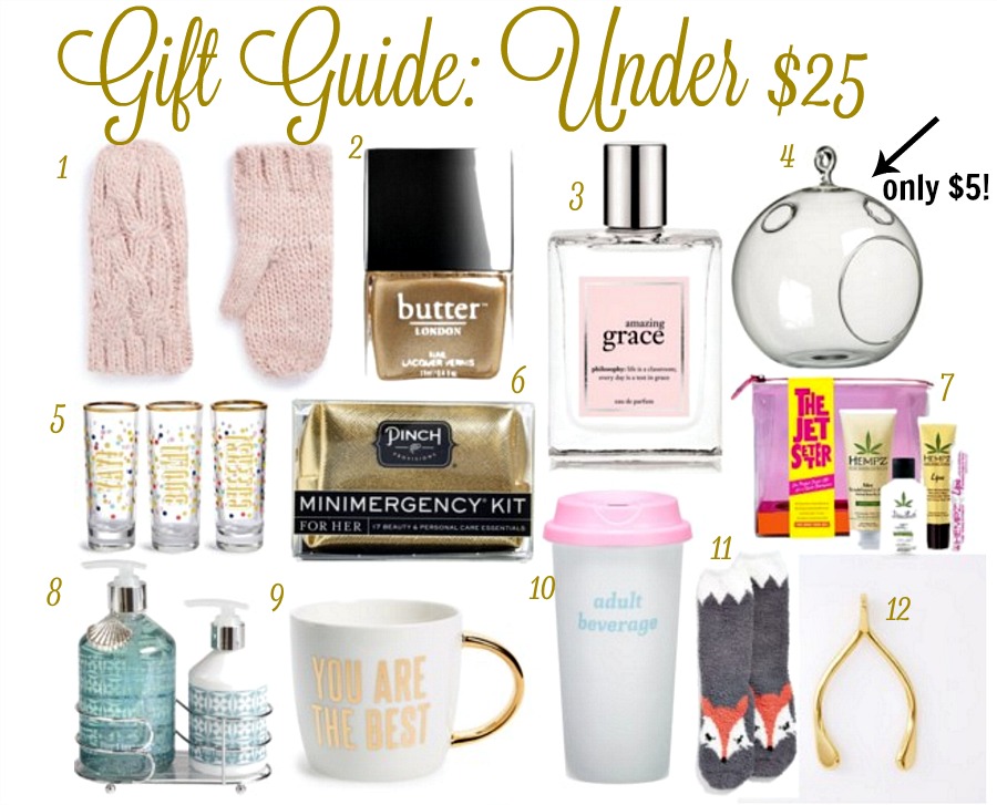 25 Gifts for Women -All Under $25 
