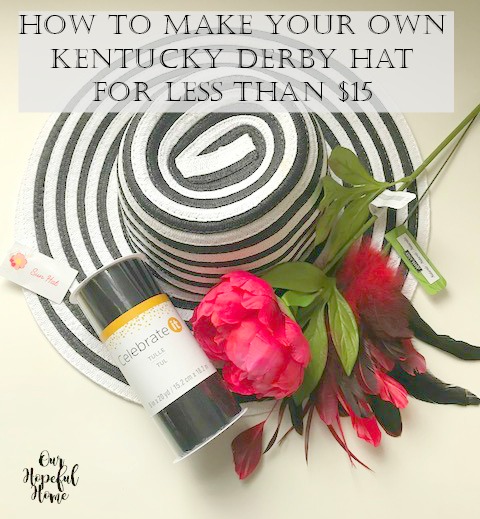 DIY Kentucky Derby hat