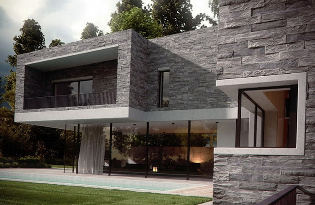 10 Model Batu Alam Untuk Dinding Teras Rumah Minimalis 2019 Dengan ...