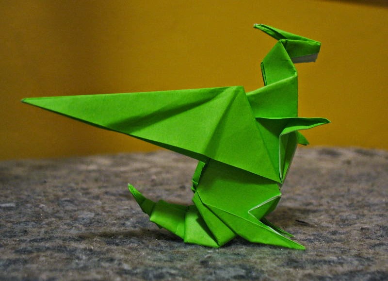 Easy Origami Dragon Katakoto Origami Origami Dragon Paper Craft