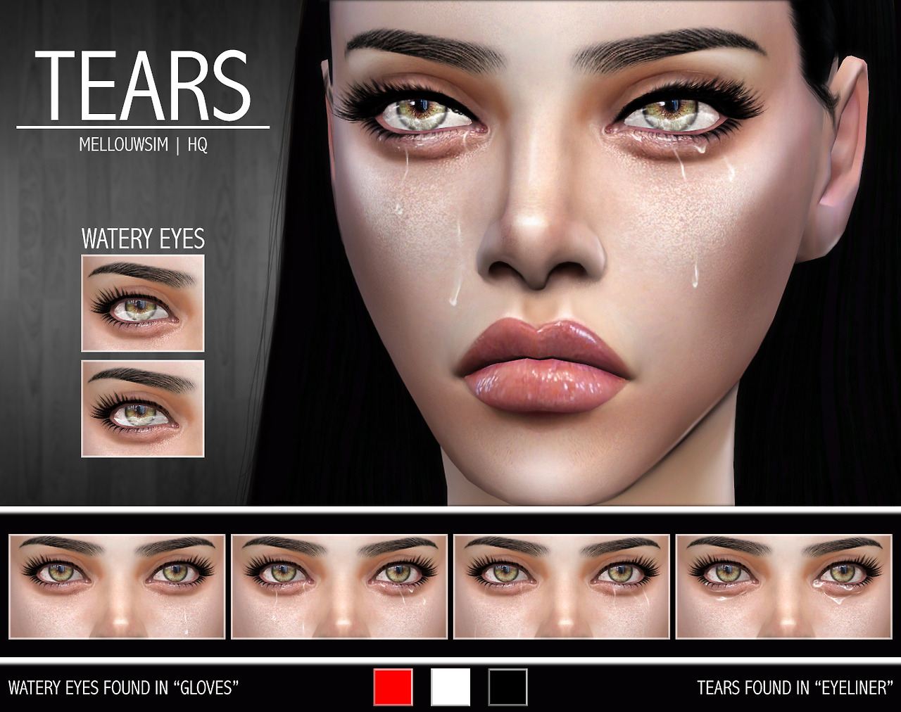 Sims 4 CC's The Best Tears by Mellouwsim