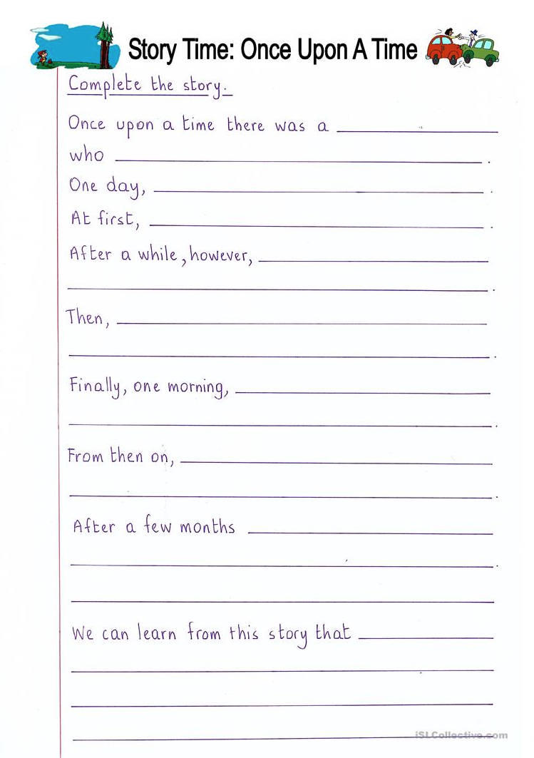 story writing worksheets story writing worksheets