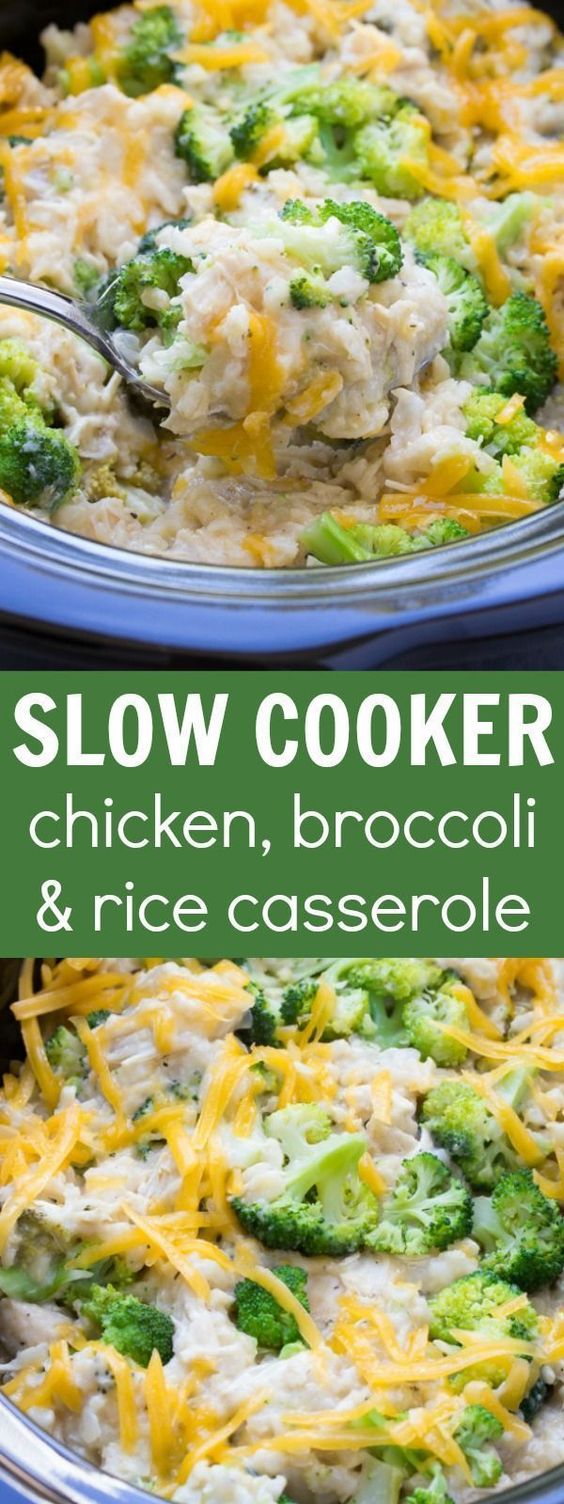 SLOW COOKER CHICKEN BROCCOLI AND RICE CASSEROLE by , Slow Cooker ...