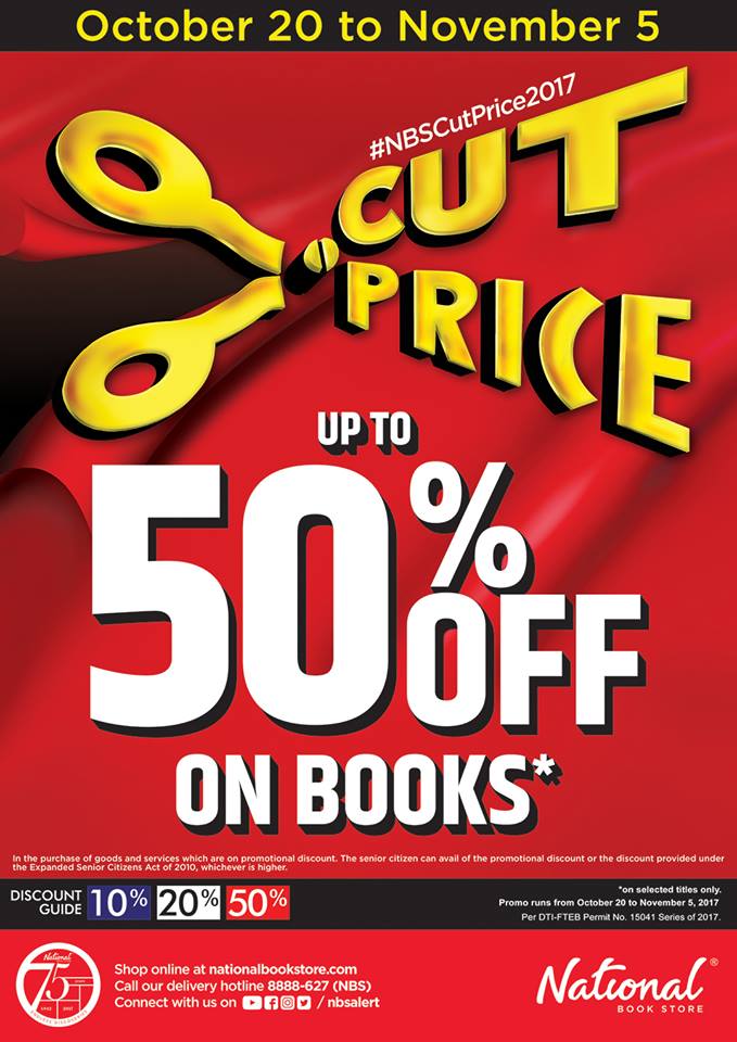Manila Shopper National Book Store Cut Price Book Sale OctNov 2017