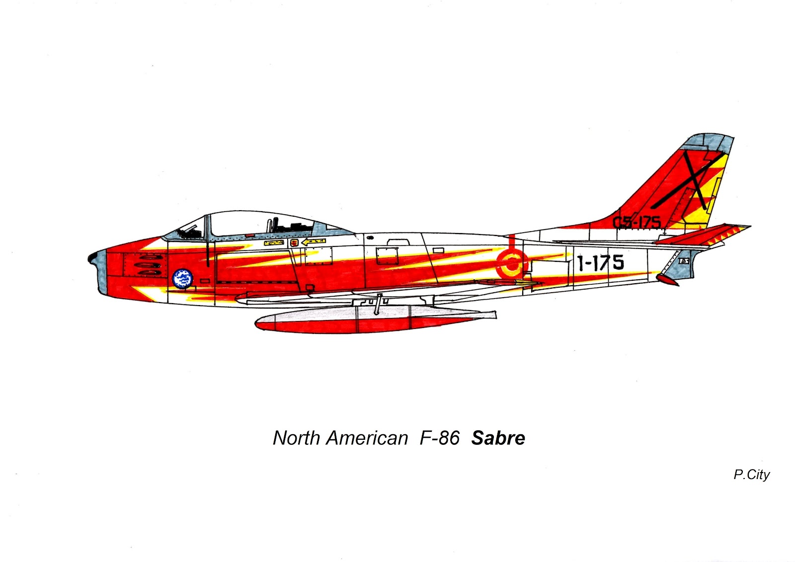 North American F-86 Sabre.