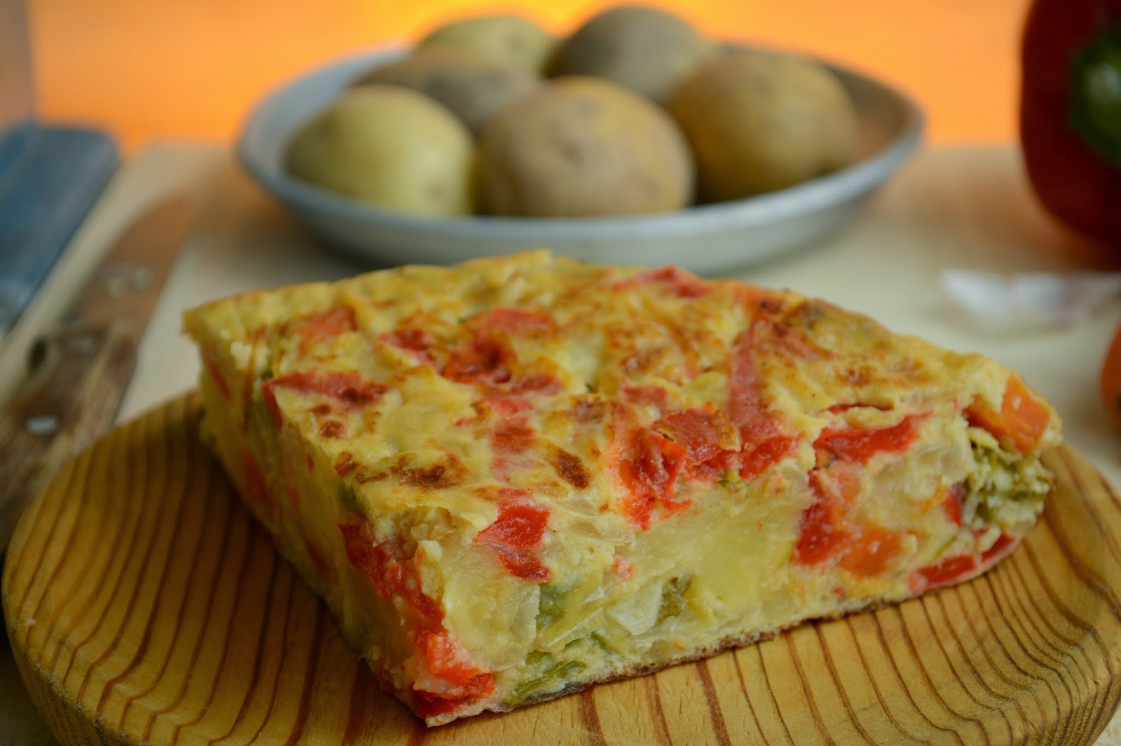 Las recetas de Noe Tortilla de vegetales y patatas