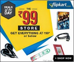 99 Store on Flipkart (Deals of the Day) – 12 great deals, priced at or below Rs.99