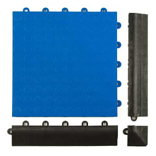 Greamats Garage Floor Tile Coin Top Greamats Garage Floor Tile Coin Top blue with borders