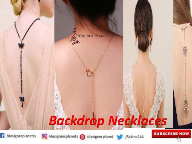 Bridal back drop necklace Designerplanet