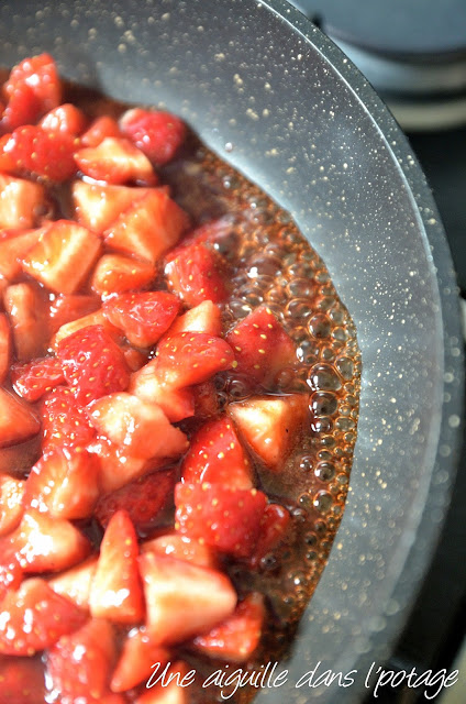 poêlée de fraises