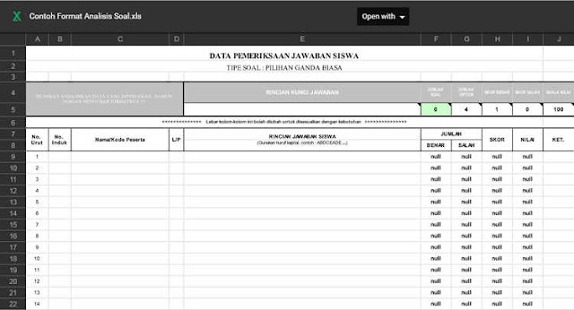 Contoh format analisis soal essay 05 picture