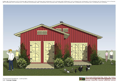 home garden plans: cs100 - combo chicken coop + garden