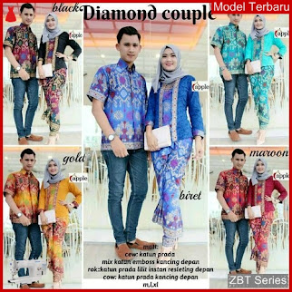 ZBT05309 Kebaya Batik Couple Diamond Gradiasi Ivan BMGShop