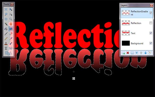 PhotoEffect: Create Text Reflection in Paint.NET
