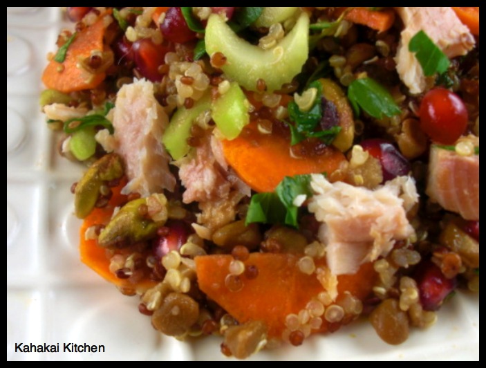 Kahakai Kitchen Lentils, Quinoa & Smoked Trout Salad (a.k.a. Pantry