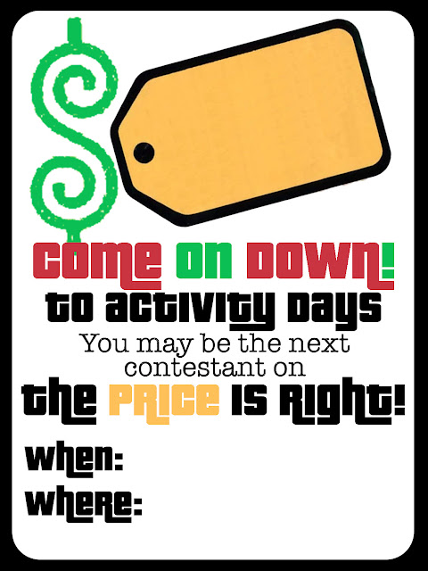 Fun Budgeting activity idea for LDS Activity Days from /