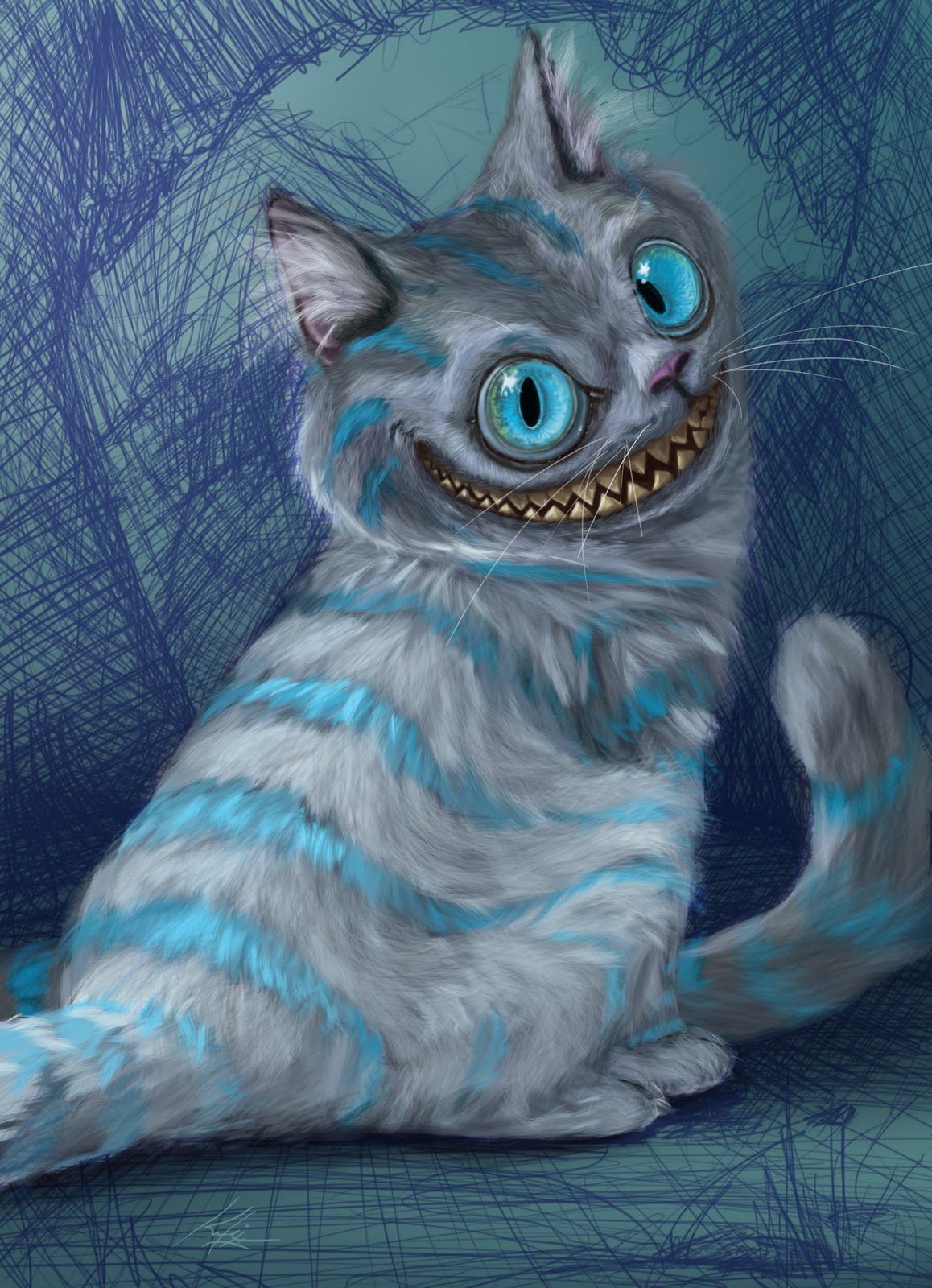 VanSketch Weekly Illustrations Club: Wonderland cheshire cat